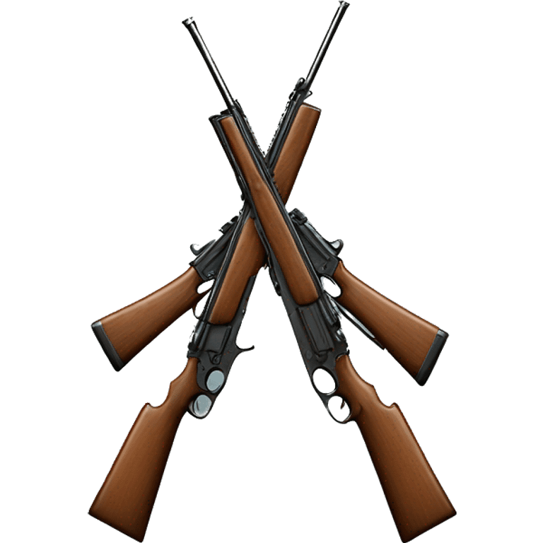 two crossed rifles emoji