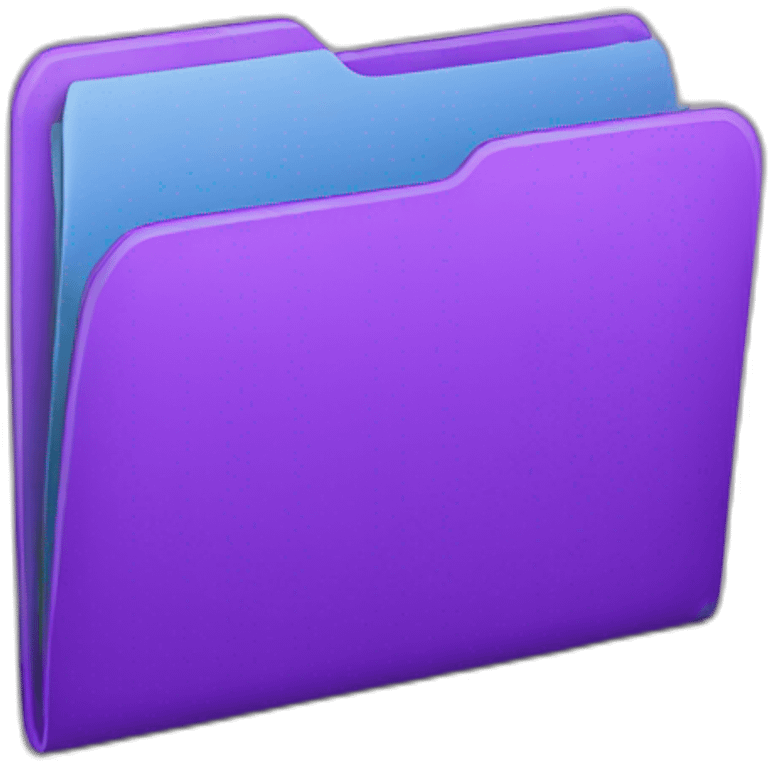 purple folder emoji