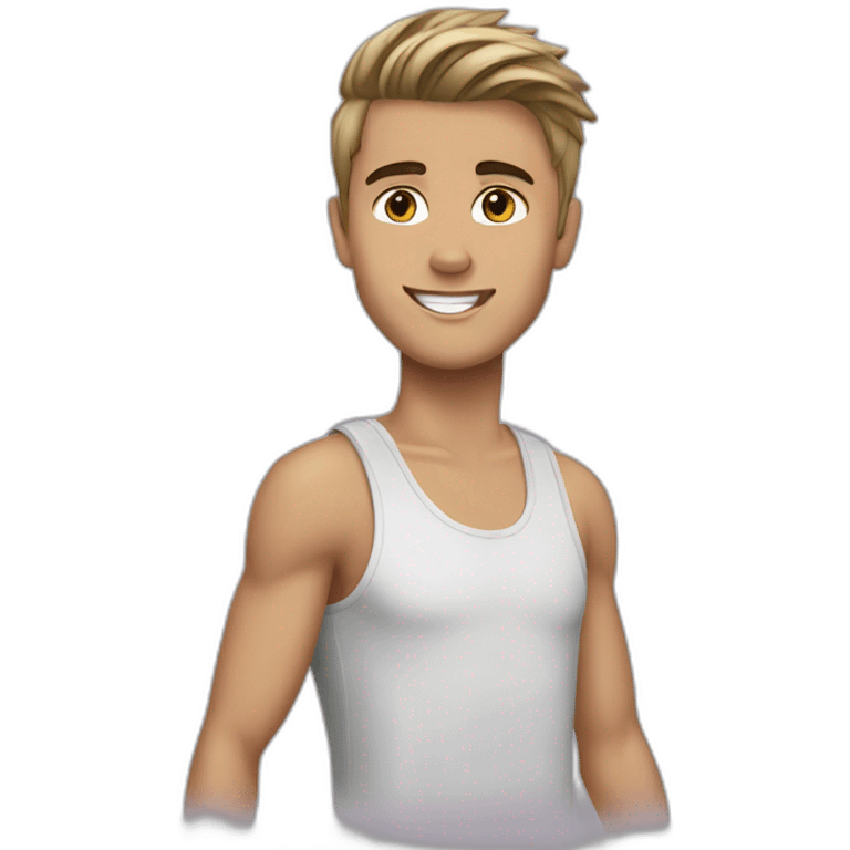 justin bieber 3/4 emoji