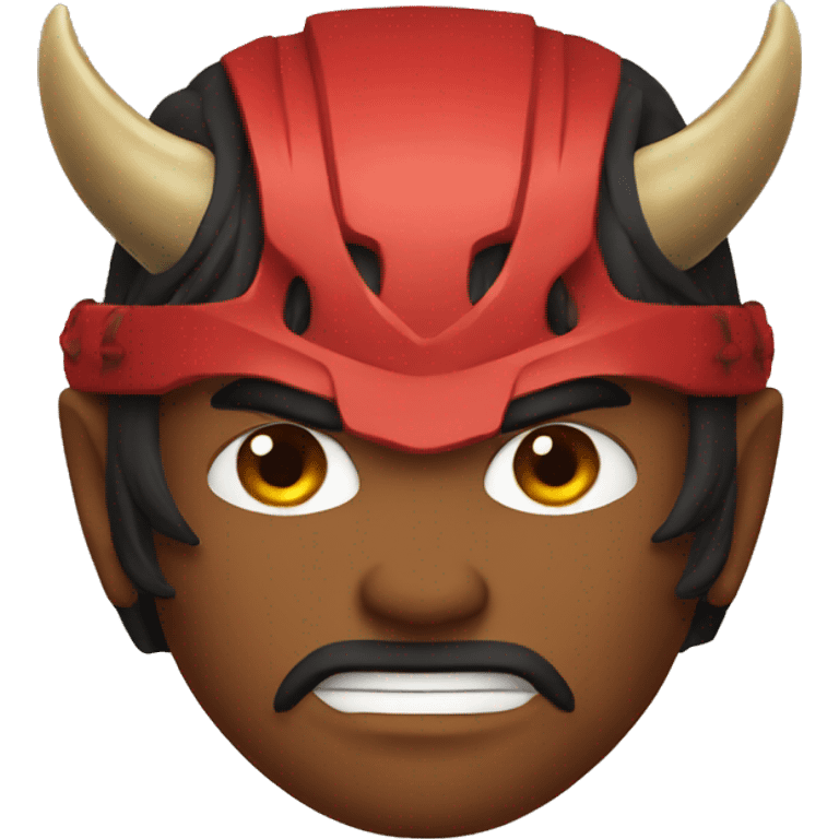 devil samurai emoji