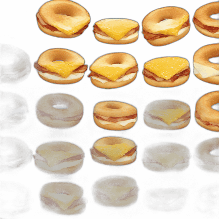 Bacon-egg-cheese-bagel emoji