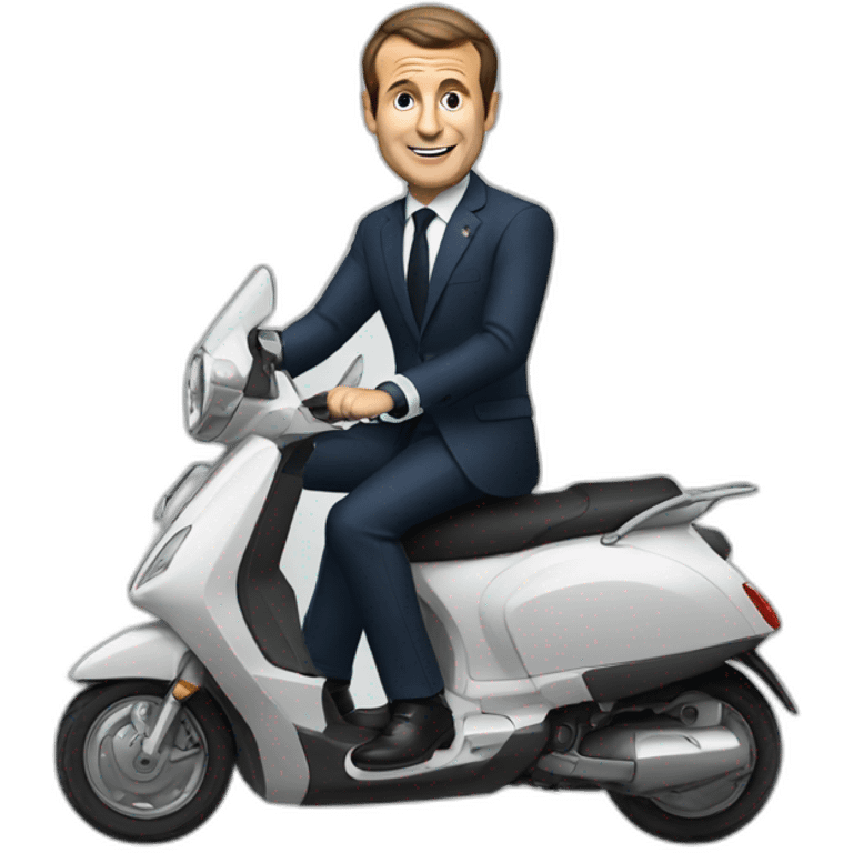 macron en scooter emoji