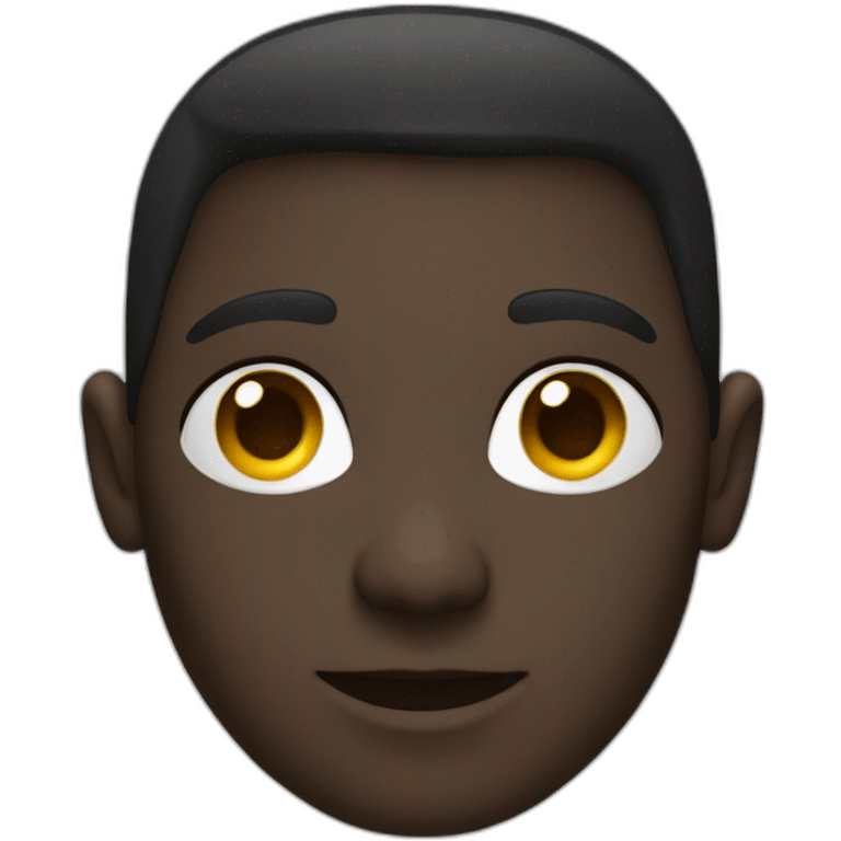 Un humain avec couleur de peau noire emoji