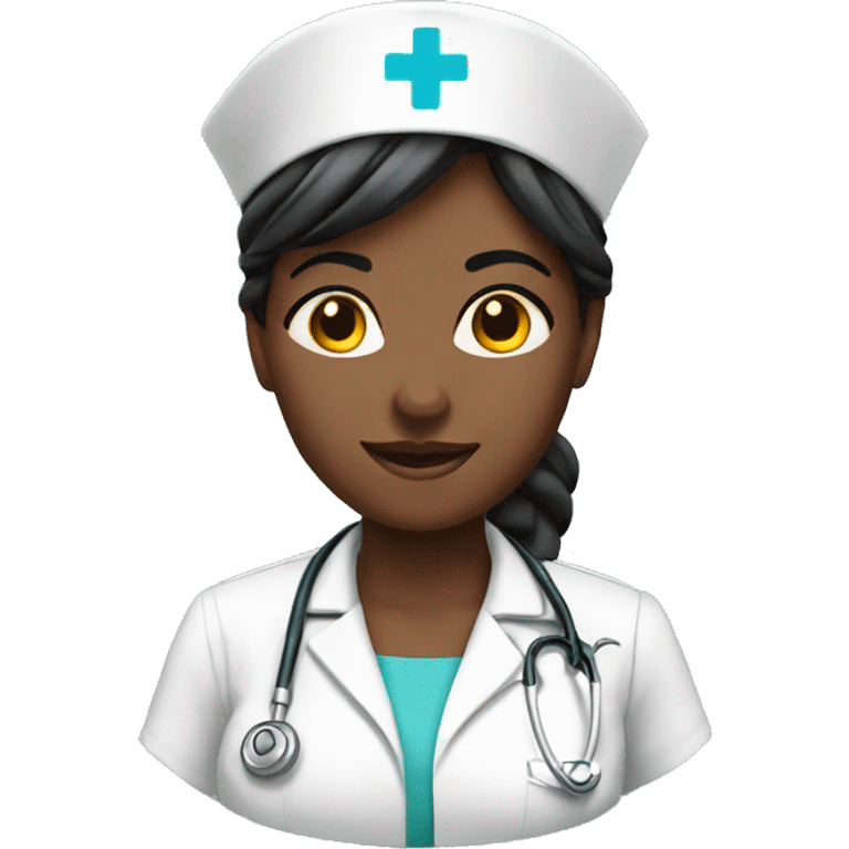 nurse woman black emoji