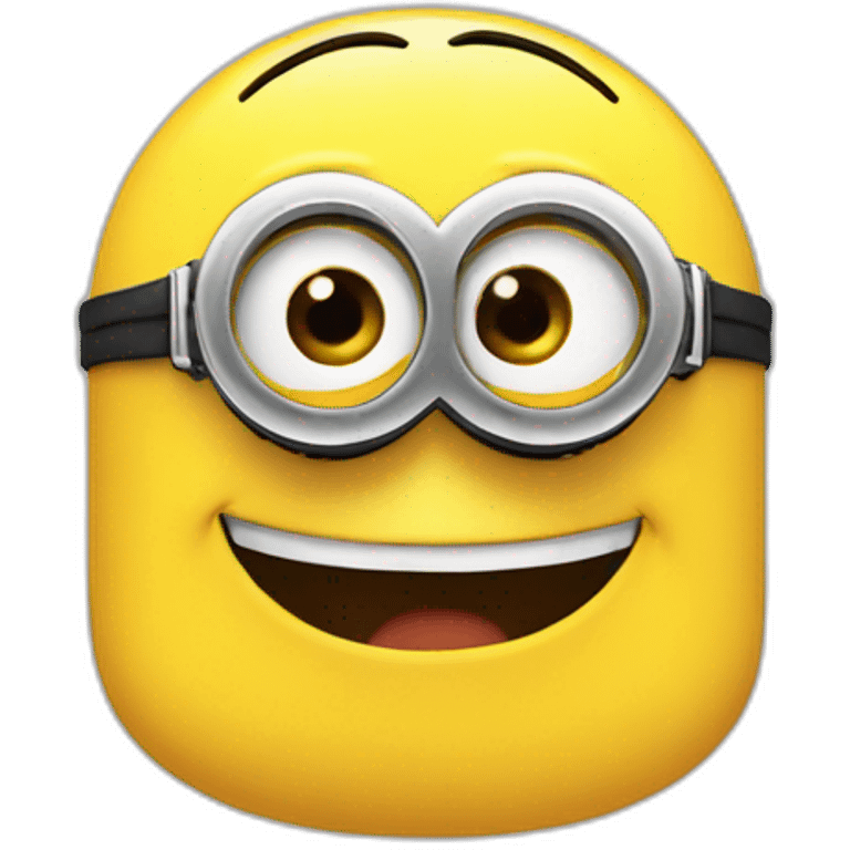 laughter emoji but it's a minion, maintain the circle shape emoji