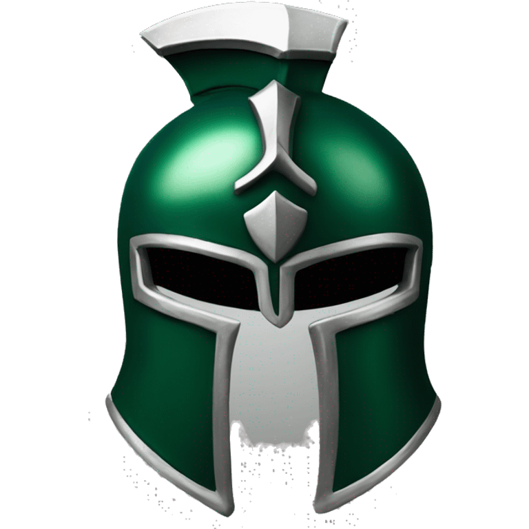 dark green spartan helmet  emoji