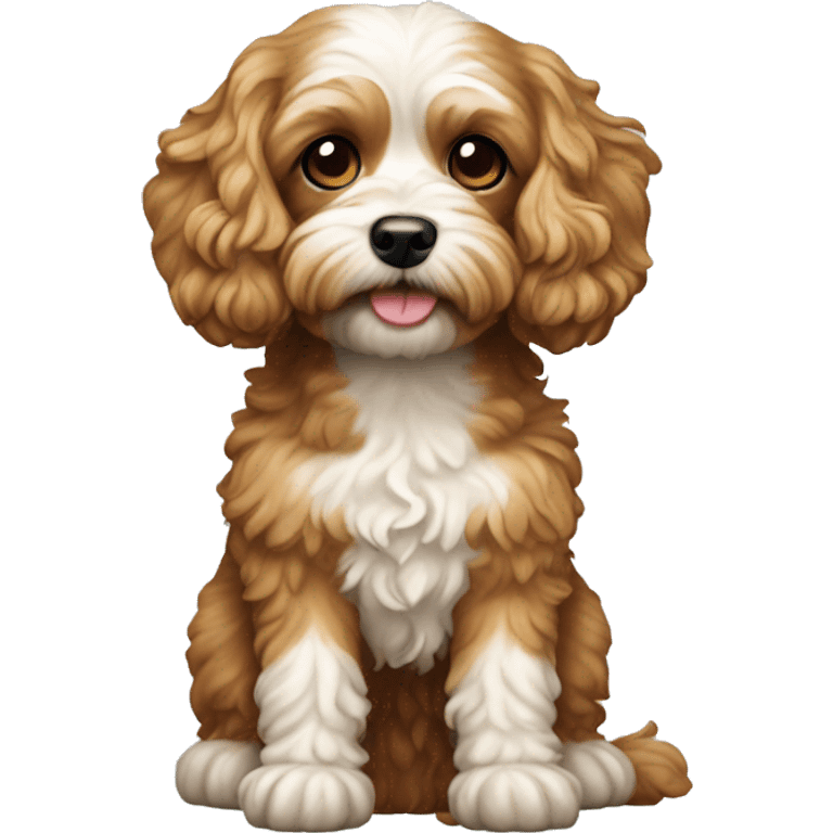 Cavapoo dog emoji