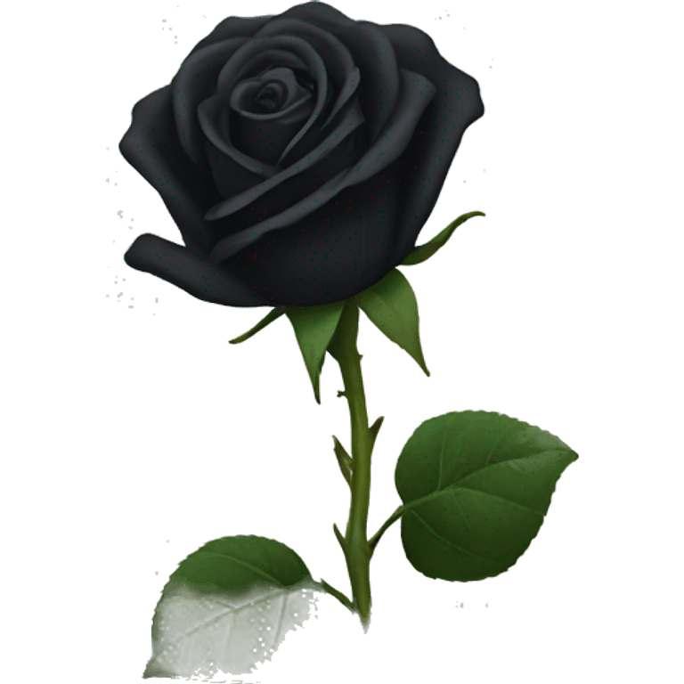 Black rose emoji