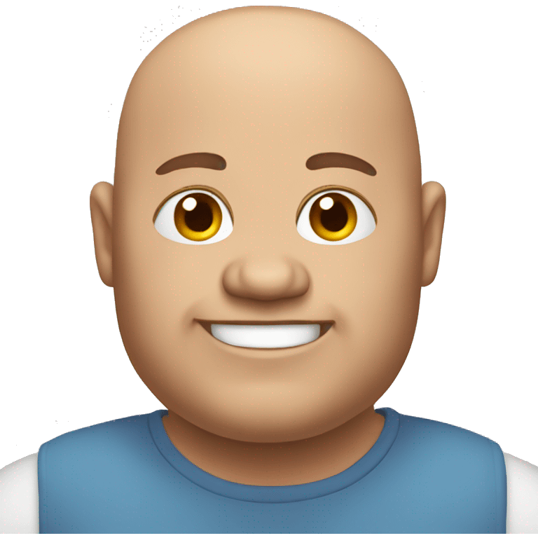 Fat bald guy emoji