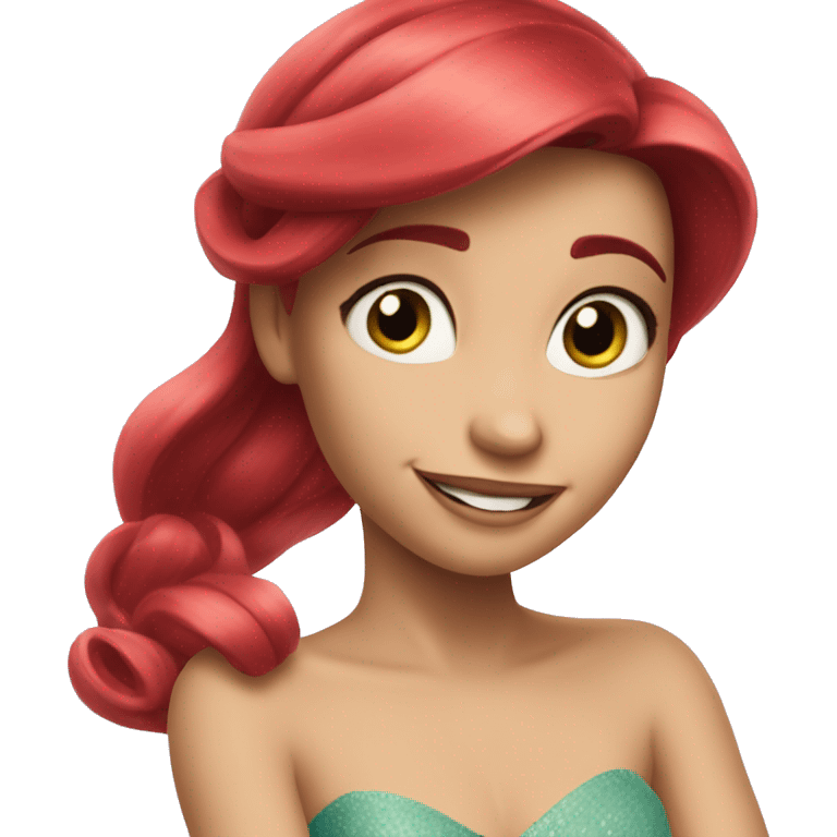 Ariel with Inside out 2 Joy emoji