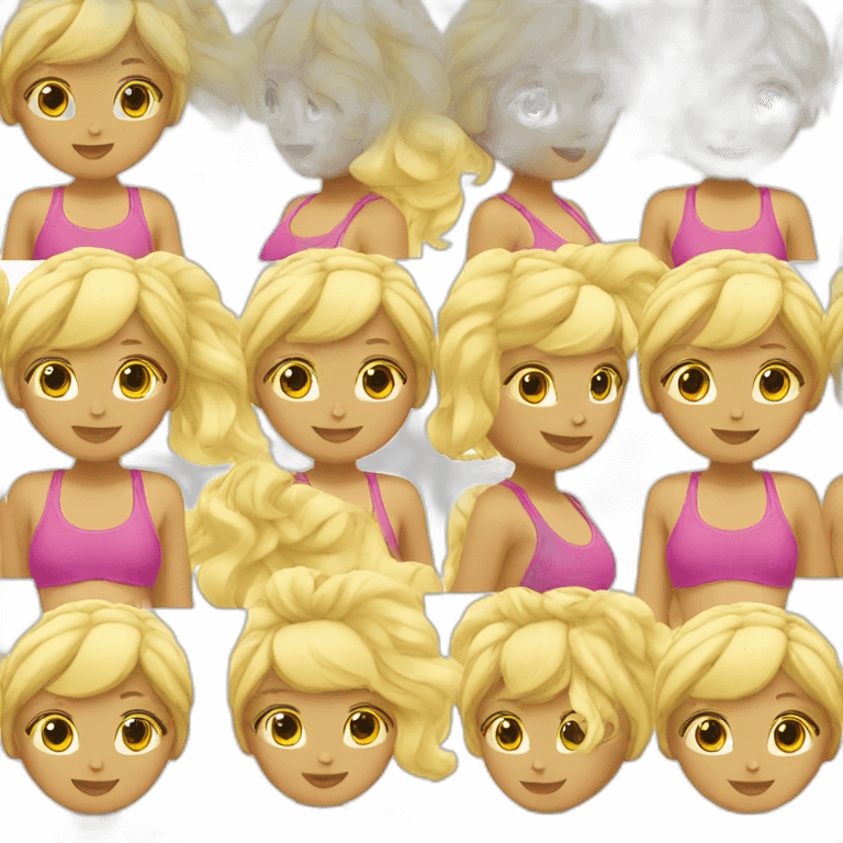 Blonde Girl in swim suite emoji