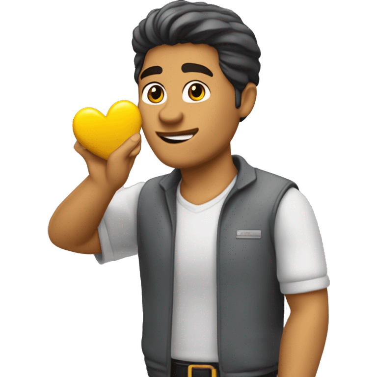 JJ Maybank haciendo un corazón con las manos emoji