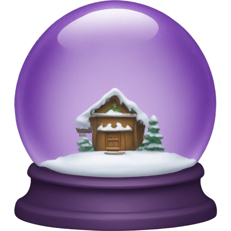 Purple snow globe  emoji