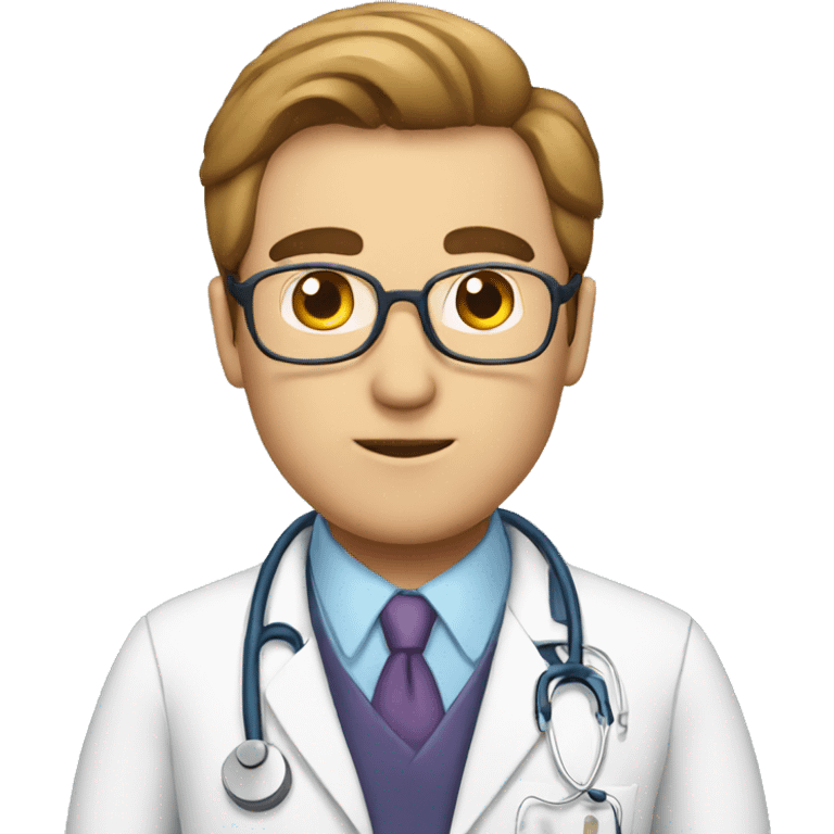 doctor consulting his patients emoji