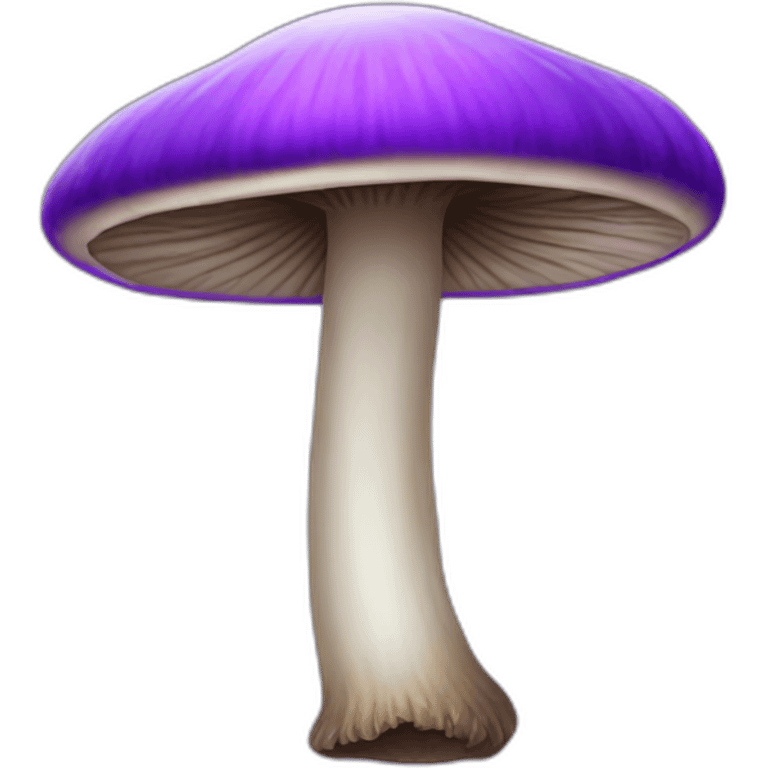 Purple long mushroom emoji