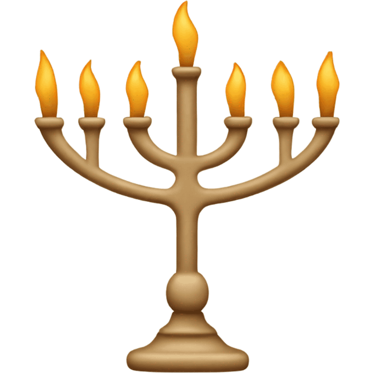 Beige menorah emoji