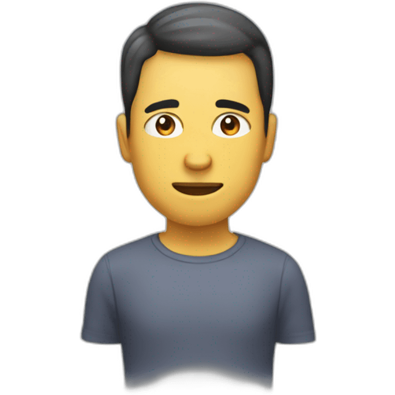 Homme avec Bras derrière la tete emoji