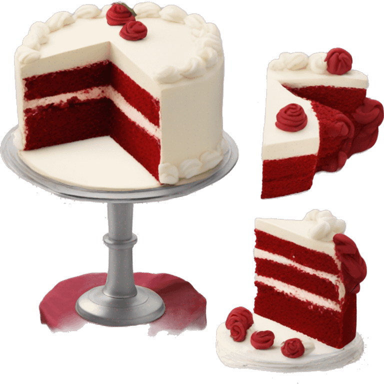 red velvet cake emoji