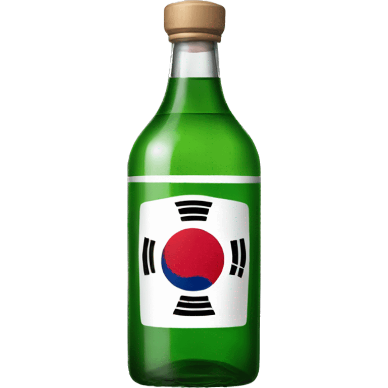 Korean soju bottle  emoji