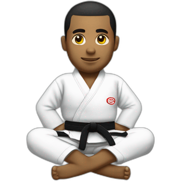 Jiu-Jitsu playing open guard  emoji