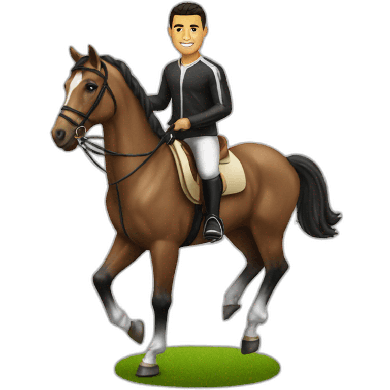 Ronaldo sur un cheval emoji