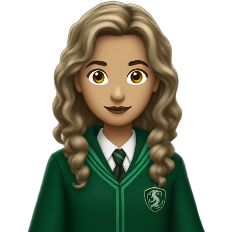 Hermione Granger in Slytherin emoji