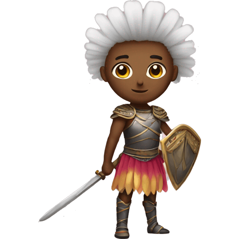 warrior with tutu emoji