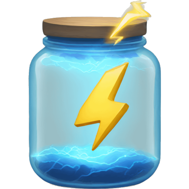 Lightning in a jar emoji