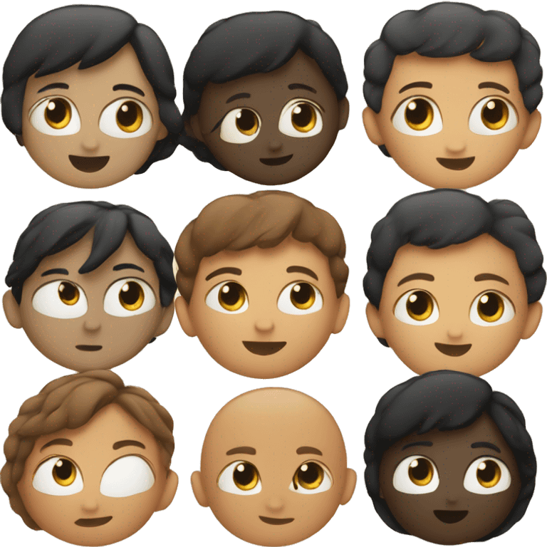 Hug boy and girl black  and brown emoji