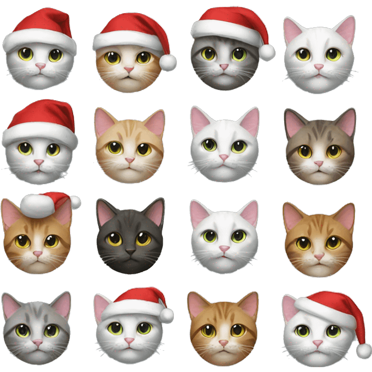 13 christmas cats emoji