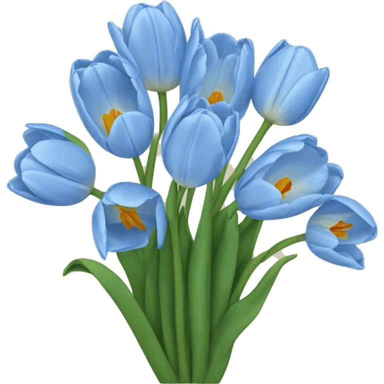 Tulipanes azules
 emoji