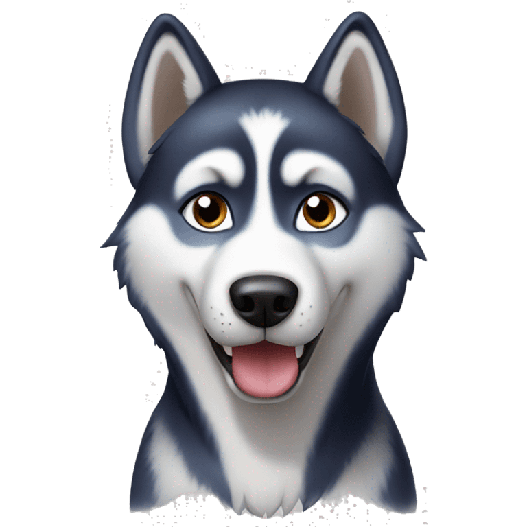 Husky dog emoji