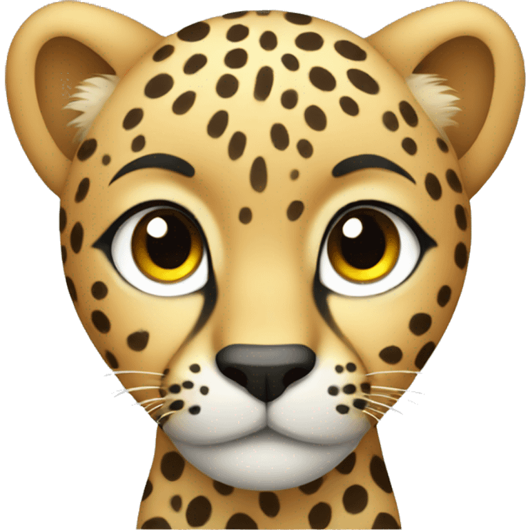 cute cheetah emoji