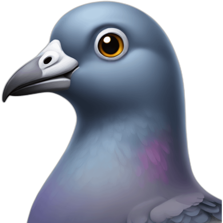 bright informal pigeon emoji