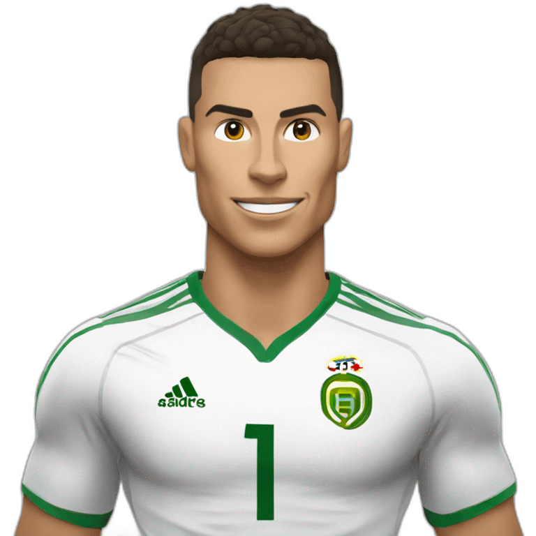 Ronaldo sur une chèvre emoji