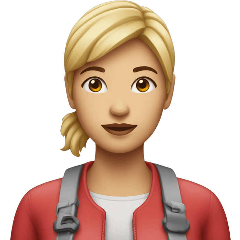 Mulher com hipertensão arterial  emoji