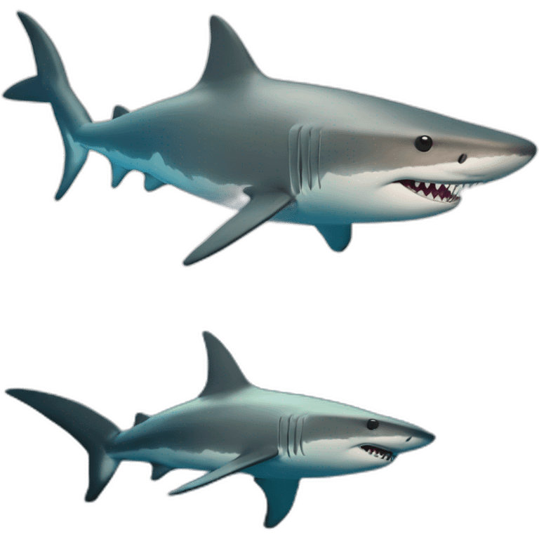 Requin avec des étoile emoji