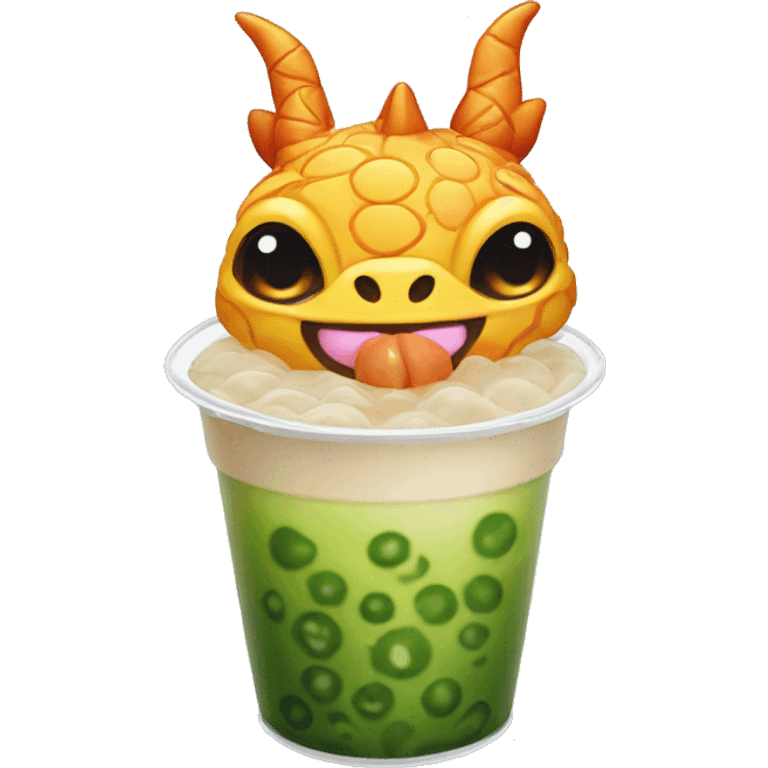 dragon bubble tea emoji