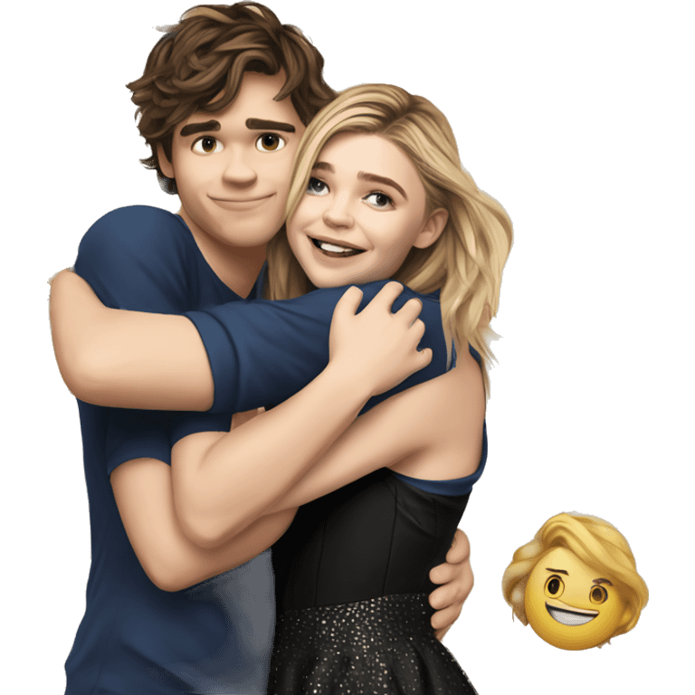 Emoji Chloe grace moretz hugging elrubiusomg emoji