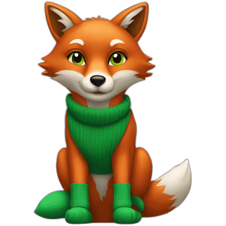 fox with green socks emoji