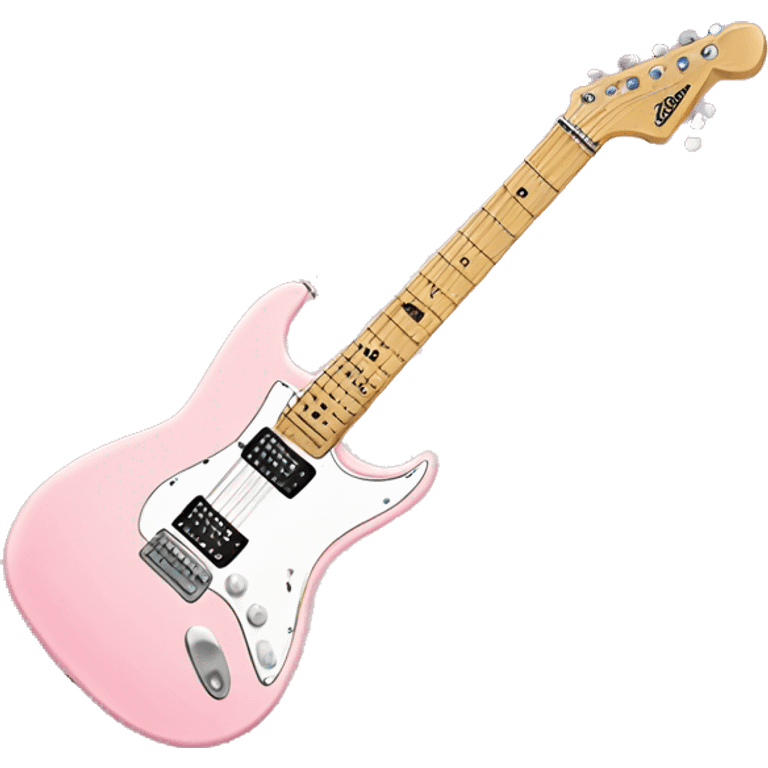 light pink electric guitar  emoji