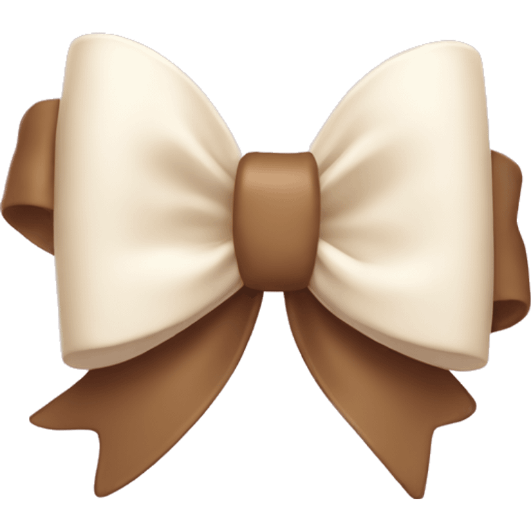 Cute ai creme bow emoji