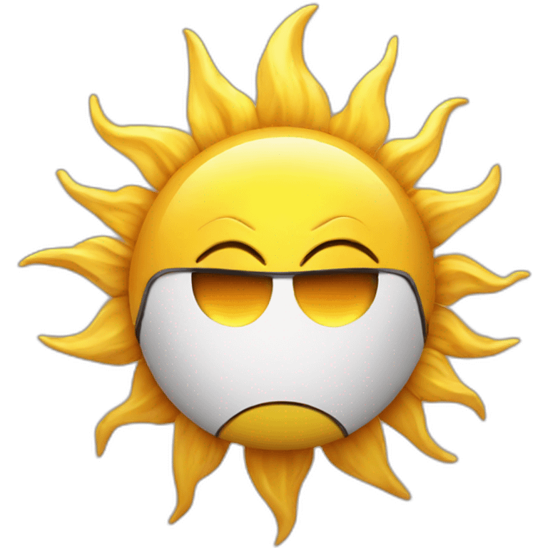 Sun as a superhero emoji