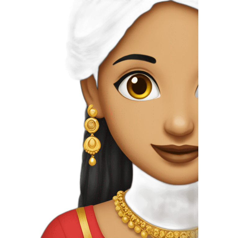 punjabi earring girl emoji