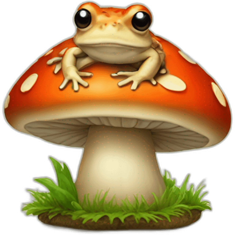 Toad on mushroom emoji