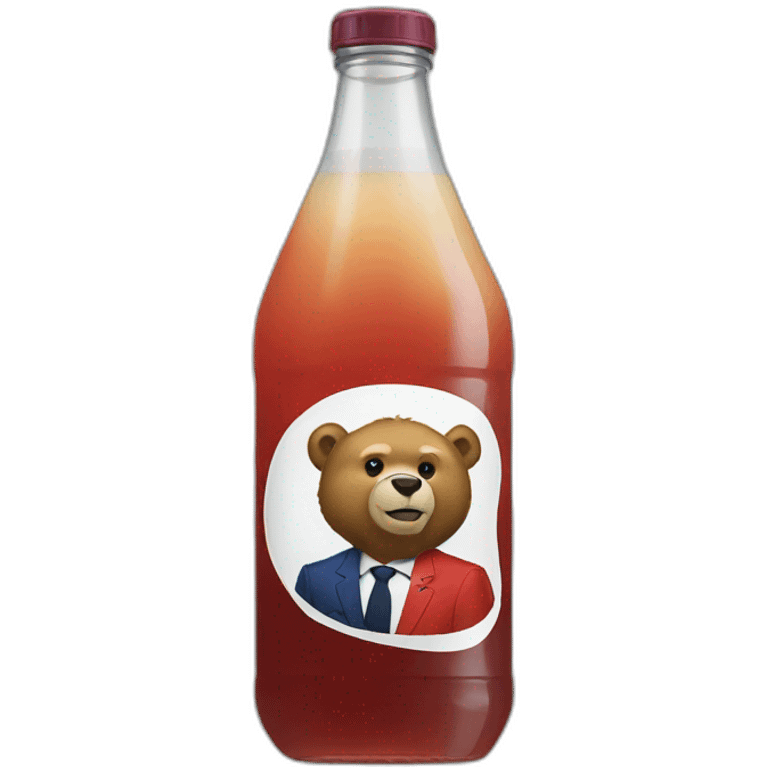 Macron drink bear emoji