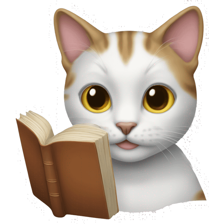 cat with book emoji