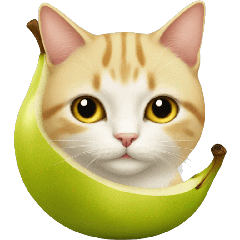 pear cat emoji