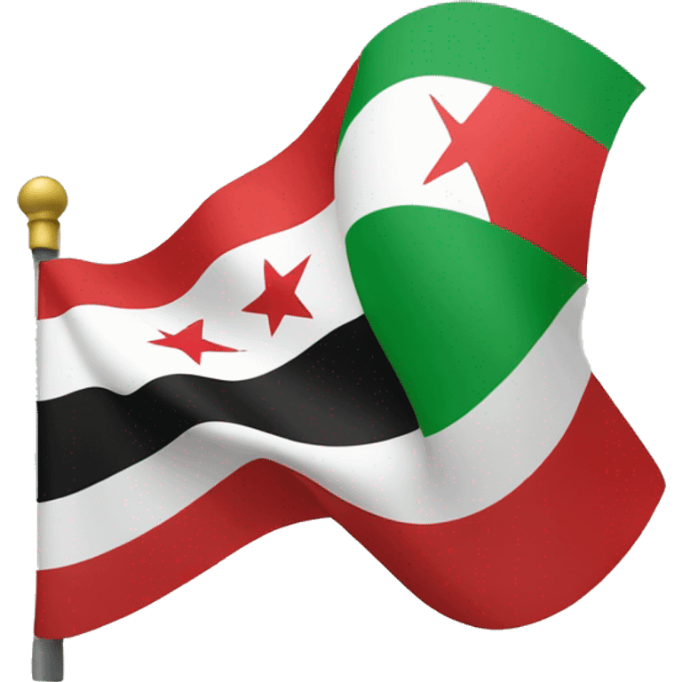 The flag of the syrian revolution  emoji