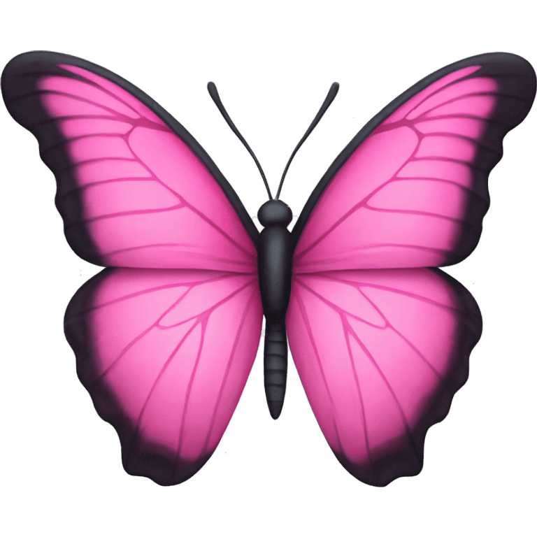 Pink butterfly emoji